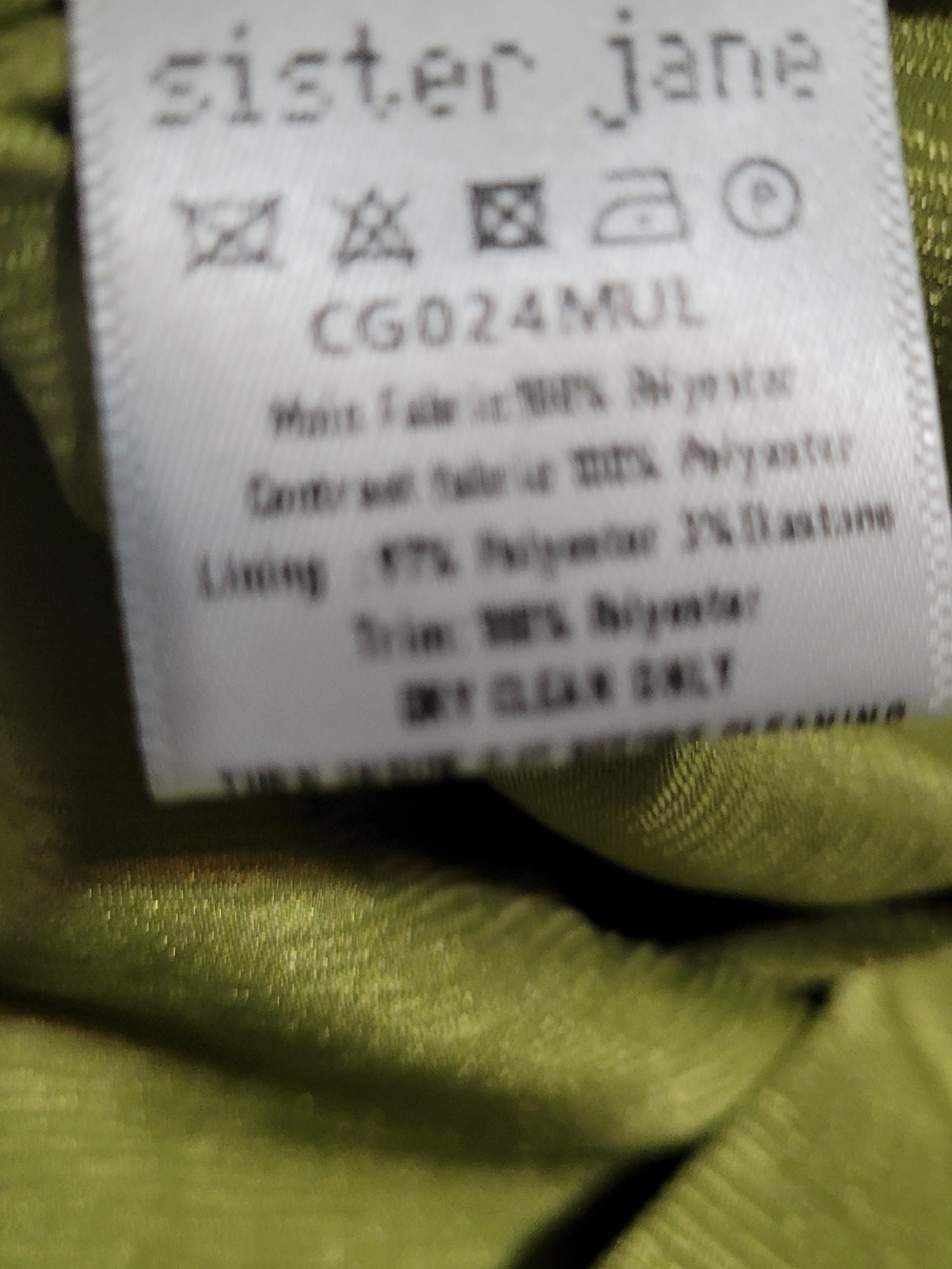 Elegant Lime Green Satin Draped Mini Dress Ghospell Hideaway Satin Mini Sz Small - Picture 7 of 8